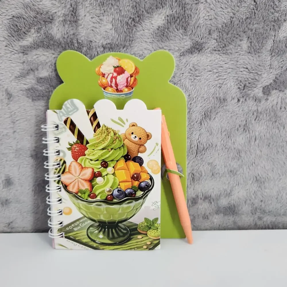 2 Spiral Pocket Notebook/Pen Ice Cream 4x5.5